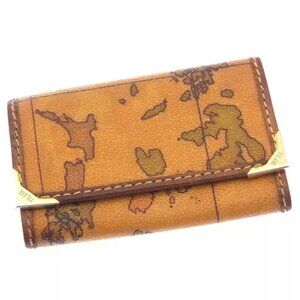 PRIMA CLASSE Key holder Key case Beige Gold Woman Authentic Used